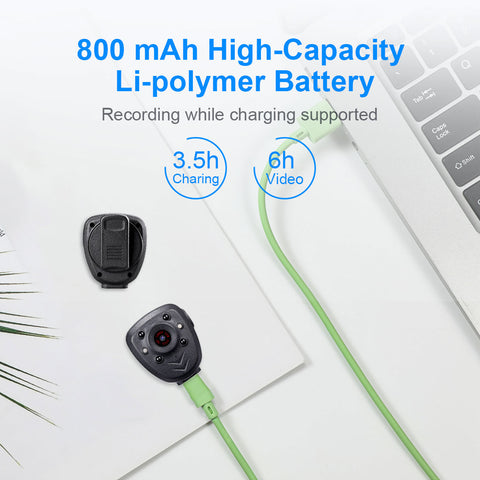 Image of Mini Body Camera HD1080P Video Recorder Built-in 32GB Memory Card, Wearable Police Cam with Night Vision, Pocket Clip for Office, Law Enforcement, Security Guard, Home, Car, Bike, Hiking