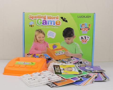 Image of LUCKJOY Matching Letter Game, Alphabet Reading & Spelling, Words & Objects, Number & Color Recognition, Educational Learning Toy for Preschooler, Kindergarten 3+ Years Old Kids Boys Girls Toddlers