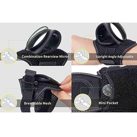 Image of Adjustable Bike Wrist Mirror, Gifts for Cyclists, Children