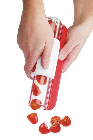Image of Easy Grape and Tomato Slicer. Zip, Lock and Slice