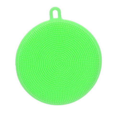 Image of YIJIAOYUN Silicone Multi-Purpose Scrubber Sponge, Mildew-Free