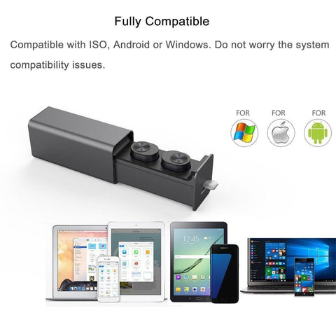 Image of True Wireless Stereo GW10 Earbuds, Bluetooth V4.2 In-Ear Headset, Noise Cancelling Earphone with Charging Case, Invisible Headphone with Mic for Running Gym Workout for iPhone Samsung