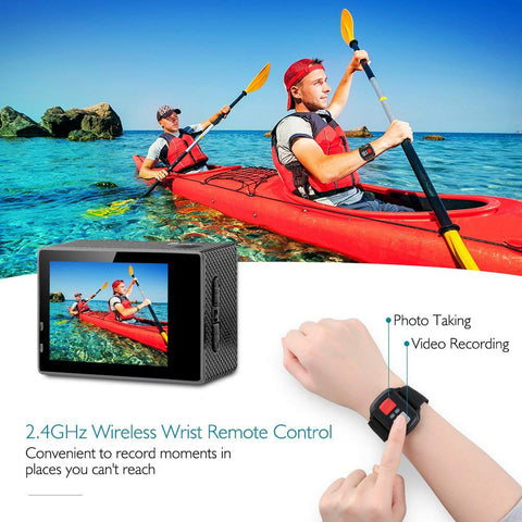 Image of YIJIAOYUN 4K Action Camera 16MP Vision 3 Underwater Waterproof Camera 170° Wide Angle