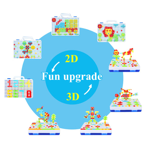 Image of LUCKJOY 237 Pieces Electric DIY Drill Educational Set