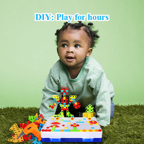 Image of LUCKJOY 237 Pieces Electric DIY Drill Educational Set