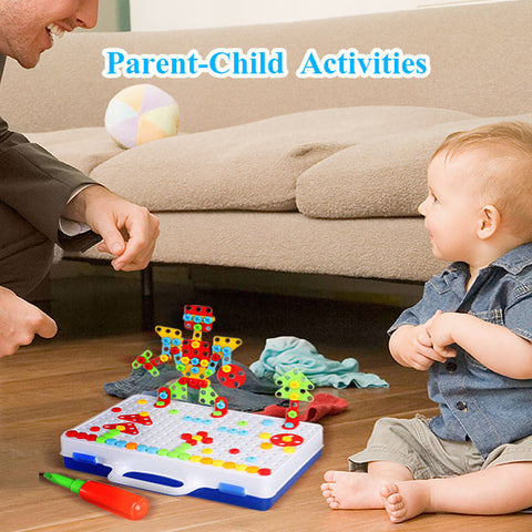 Image of LUCKJOY 237 Pieces Electric DIY Drill Educational Set