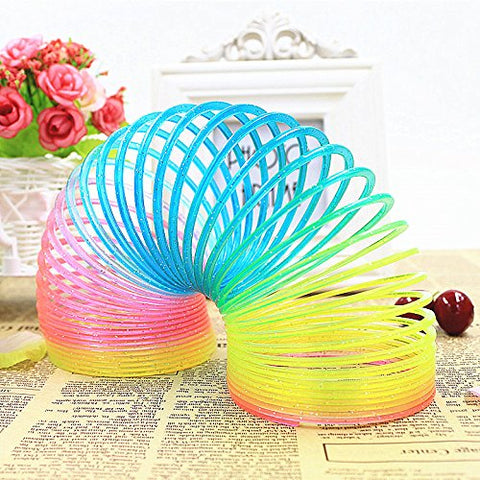 Image of Magic Spring Rainbow Slinky Toy - 8.5 CM,2 Pack