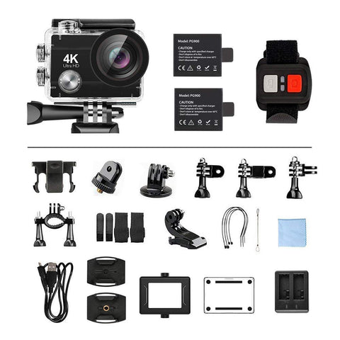 Image of YIJIAOYUN 4K Action Camera 16MP Vision 3 Underwater Waterproof Camera 170° Wide Angle