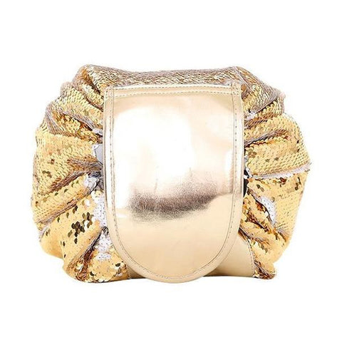 Image of Travel Easy-to-pack Bag, Sequin Makeup Bag