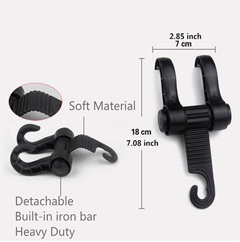 Image of Car Front Back Seat Headrest Hanger Hook