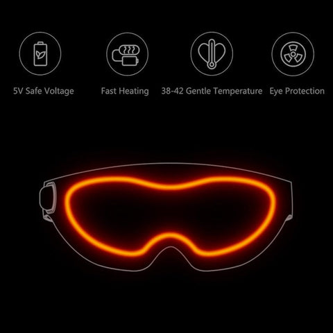 Image of 3D Stereoscopic Hot Compress Eye Mask Relieve for Work Study