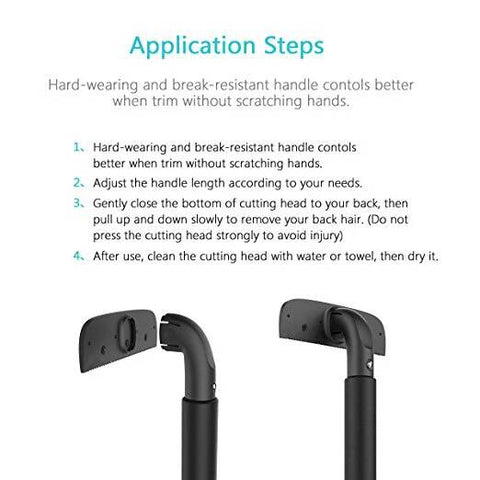 Image of YIJIAOYUN Stretchable Back Blade, Luxury Matte Black