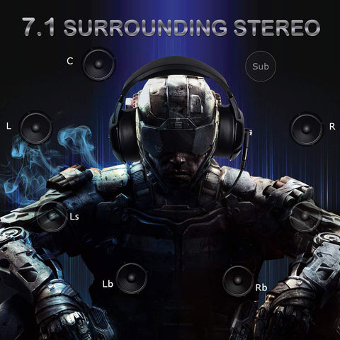 Image of K6 Stereo Gaming Headset for Laptop Mac Nintendo Switch Games, Over Ear 3.5mm Headphone with Mic, LED Light, Noise Cancelling Bass Surround, Soft Memory Earmuffs for PS4, PC, Xbox One Controller