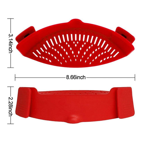 Image of YIJIAOYUN Clip-On Silicone Colander, 1 Size Fits ALL!