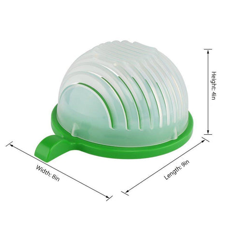 Image of YIJIAOYUN Upgraded Salad Cutter Bowl, Green
