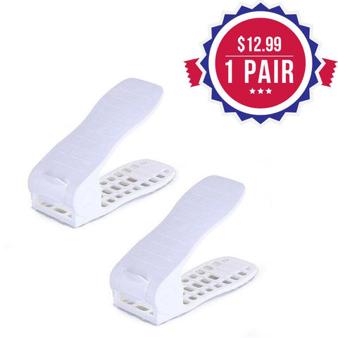 Image of YIJIAOYUN Shoe Rack Space Saver, 1 Pack (2 Pieces)