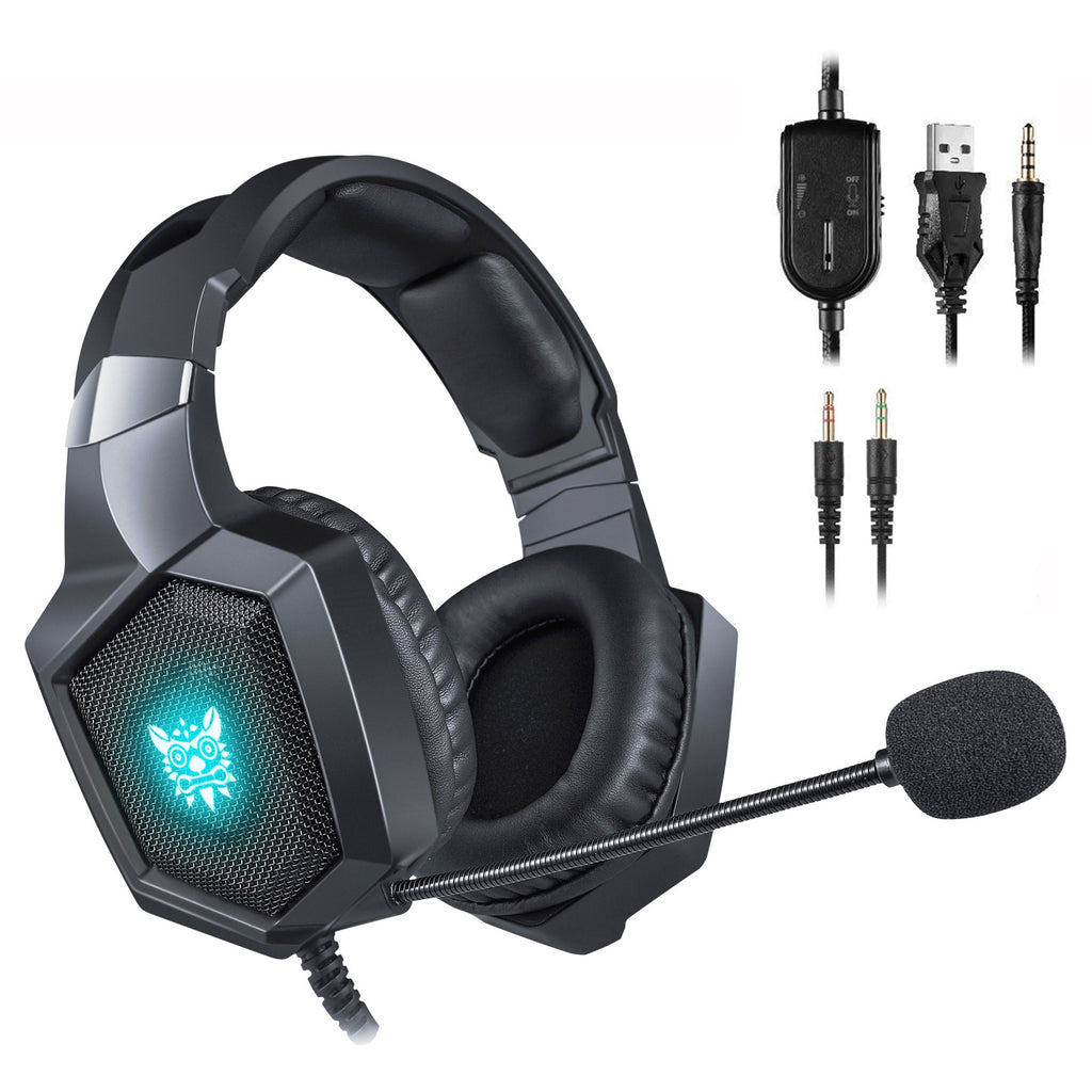 YIJIAOYUN K8 PC Gaming Headset with Noise Cancelling Mic for PS4 Xbox One Controller Laptop Nintendo