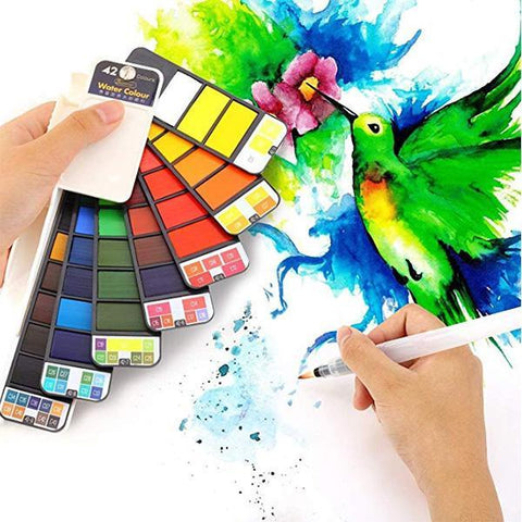 Image of Travel Painting Set For Kids, Painting Learners, 18 Colors & 42 Colors