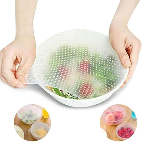 Image of Silicone Reusable Food Wraps (4 PCs)