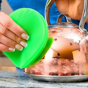 YIJIAOYUN Silicone Multi-Purpose Scrubber Sponge, Mildew-Free