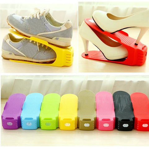Image of YIJIAOYUN Shoe Rack Space Saver, 1 Pack (2 Pieces)