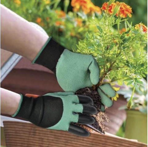 Image of Garden Gloves For Digging & PlantingGardening Gloves, Runfish Women Garden Digging Genie Gloves with Claws Protective Gear Gardening Tool Best Gift for Gardeners (1 pair)