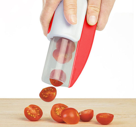 Image of Easy Grape and Tomato Slicer. Zip, Lock and Slice