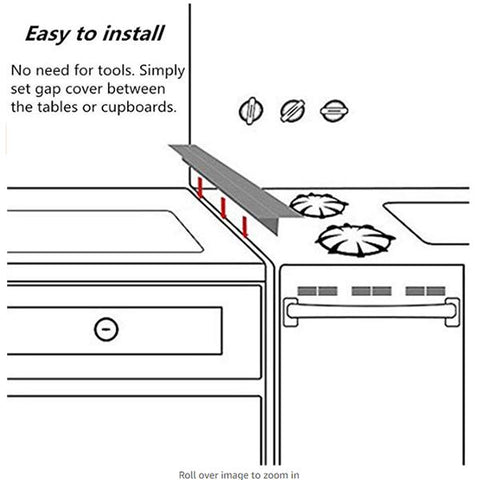 Image of Kitchen Stove Gap Covers (2 Pack)