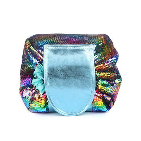 Image of Travel Easy-to-pack Bag, Sequin Makeup Bag