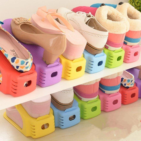 Image of YIJIAOYUN Shoe Rack Space Saver, 1 Pack (2 Pieces)