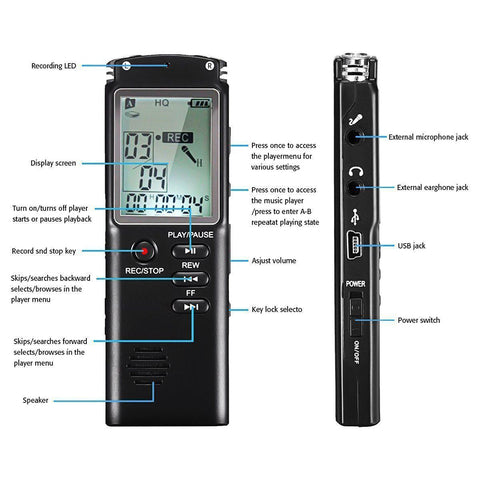 Image of High Fidelity Digital Voice Audio Recorder