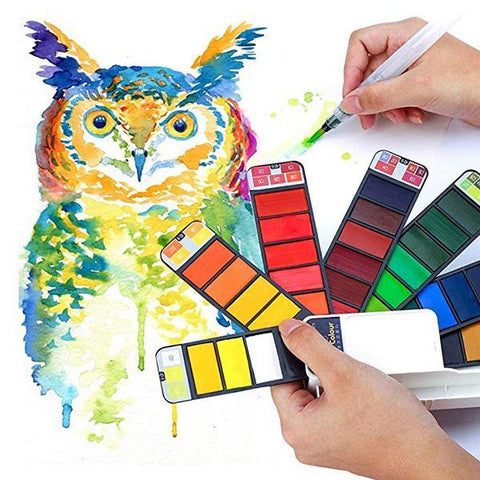 Image of Travel Painting Set For Kids, Painting Learners, 18 Colors & 42 Colors