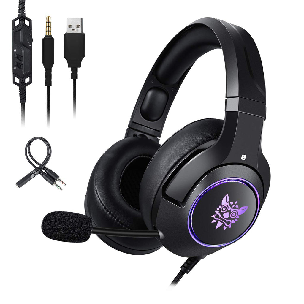 YIJIAOYUN Stereo Wired Over Ear Gaming Headset K9 for Xbox One,PS4, Laptop Mac Nintendo Switch