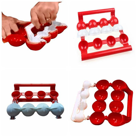 YIJIAOYUN  Easy Meatballs Maker, Red and White