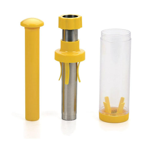 Image of YIJIAOYUN Easy Corn Stripper and Container , Yellow