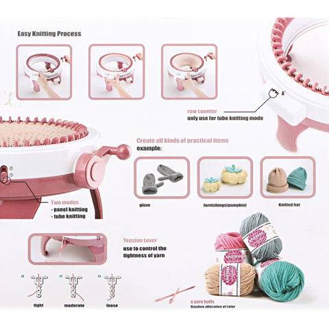Image of Knitting Machine For Hats Gloves Scarves